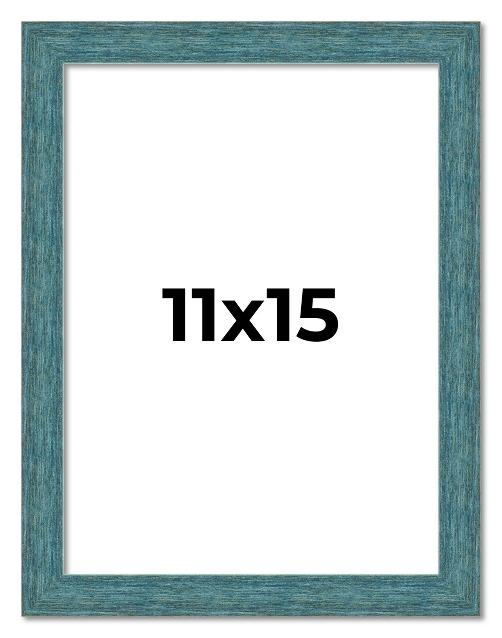 Simple Blue Picture Frame - UV Acrylic, Foam Board Backing, Hanging Hardware